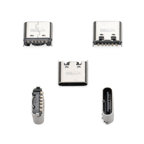 TYPE-C 6P母座直立式貼片H=6.8---(UC.01.63-11-0003)